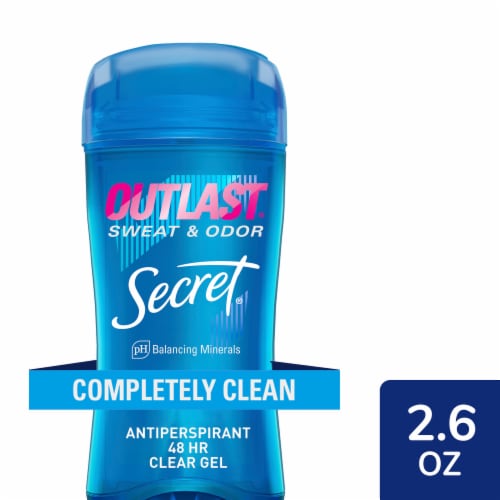 Secret Outlast Clear Gel Antiperspirant Deodorant for Women, Sport Fresh,  2.6 oz 