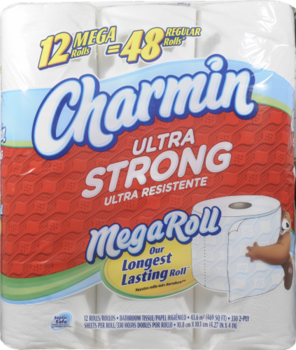 Charmin Ultra Strong Mega Roll Bath Tissue Perspective: front
