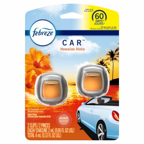 Febreze Car Clip Air Freshener Gold Orchid - HelloSupermarket