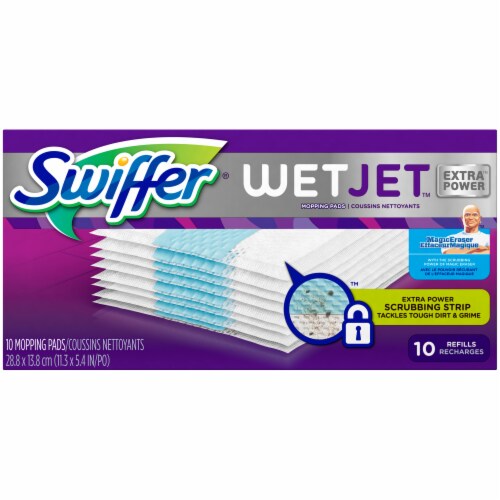 Swiffer WetJet Mr. Clean Extra Power Spray Mop Pad Refills, 10 ct - Kroger