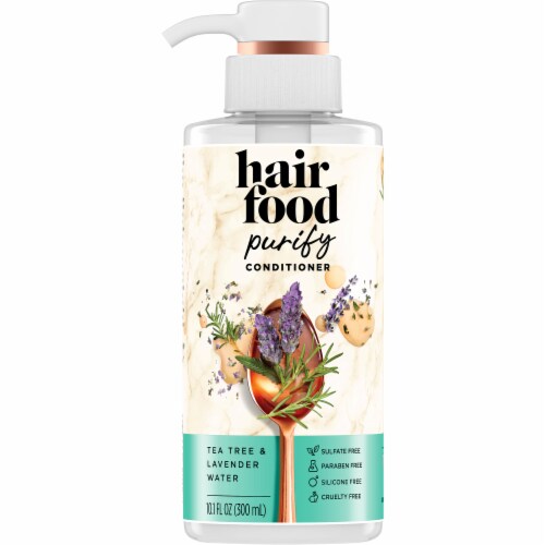 Hair Food Tea Tree & Lavender Sulfate Free Conditioner Dye Free Purifying Perspective: front