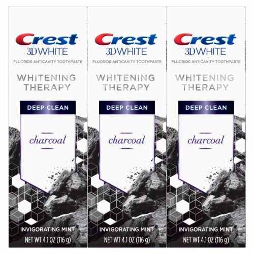 Crest 3D Whitening Therapy Invigorating Mint Fluoride Toothpaste Perspective: front
