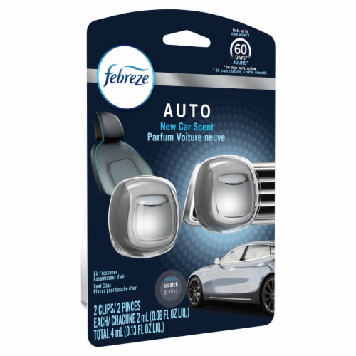 Febreze Auto New Car Scent Air Freshener Car Vent Clip, 2 pk - City Market