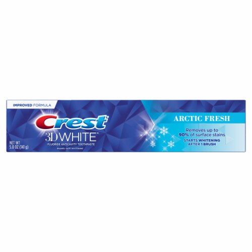 Crest 3D White Arctic Fresh Teeth Whitening Toothpaste Perspective: front