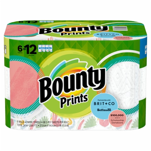 Bounty Select-A-Size Paper Towels, 6 rolls - King Soopers