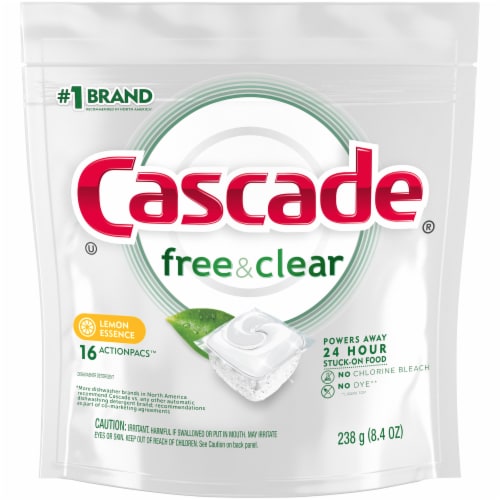 Cascade Pure Essentials Lemon Essence Actionpacs Perspective: front