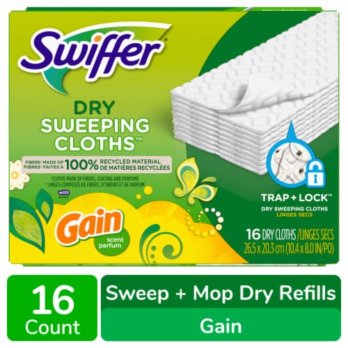 Swiffer Sweeper Heavy Duty Wet Pad Refills, Gain Original, 10 Ct