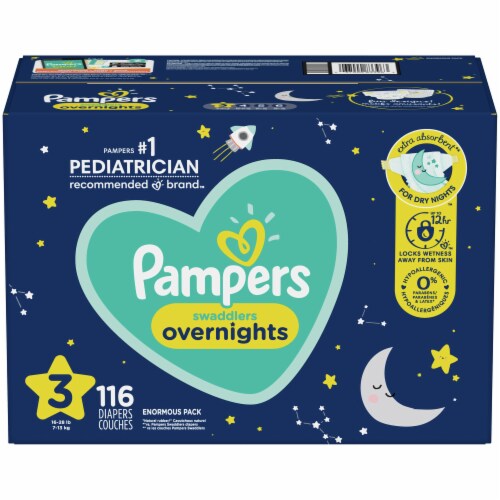  Pampers Swaddlers Overnights Diapers Size 6, 72 count -  Disposable Diapers : Baby