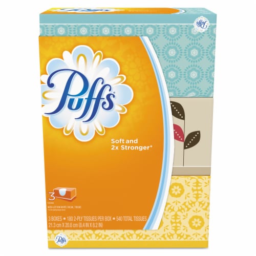 Puffs Simple Softness Non-Lotion Family Facial Tissues Perspective: front