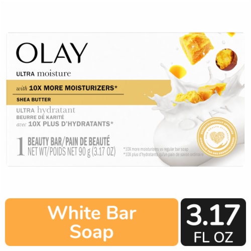 Olay Moisture Outlast Ultra Moisture Shea Butter Beauty Bar Perspective: front