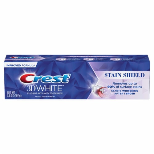 Crest 3D White Stain Shield Teeth Whitening Toothpaste, 3.8 oz