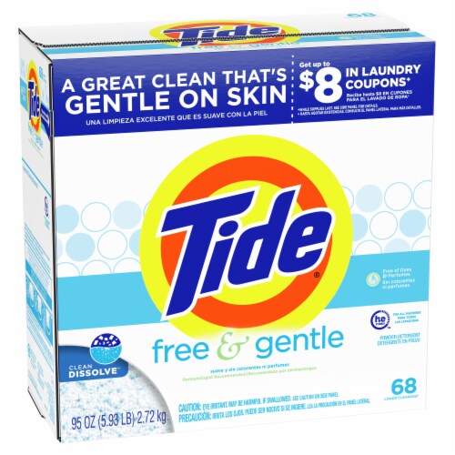 Tide Free & Gentle Powder Laundry Detergent Perspective: front
