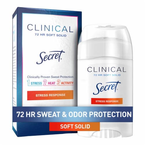 Secret Clinical Strength Soft Solid Antiperspirant and Deodorant for Women, Stress Response Perspective: front