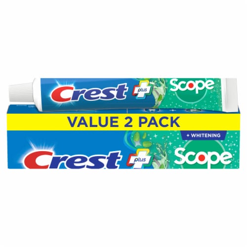 Crest + Scope Minty Fresh Complete Whitening Toothpaste Value Pack Perspective: front