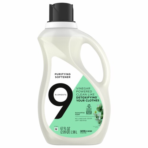 9 Elements Purifying Eucalyptus Scent Fabric Softener Perspective: front