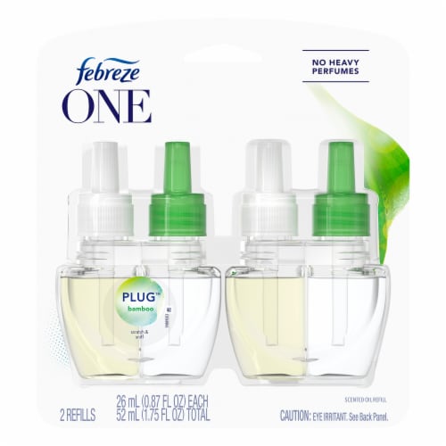 Febreze ONE Plug™ Bamboo Scented Oil Air Freshener Refill Perspective: front