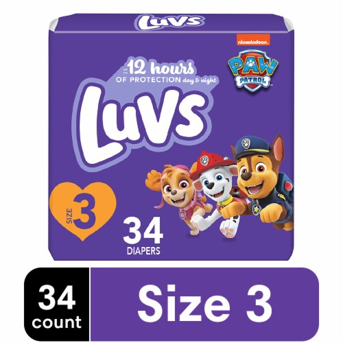 Luvs Baby Diapers Size 3 (16-28 lbs), 34 ct - Harris Teeter