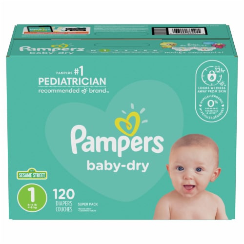 Pampers Baby Dry Size 1 Diapers 120 ct Pay Less Super Markets