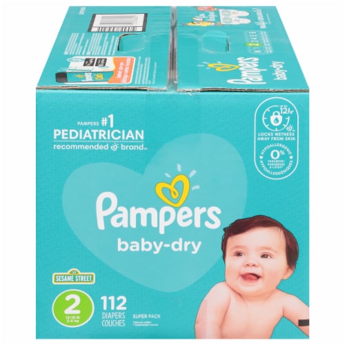 Pampers Baby-Dry Size 2 Diapers, 112 ct - King Soopers