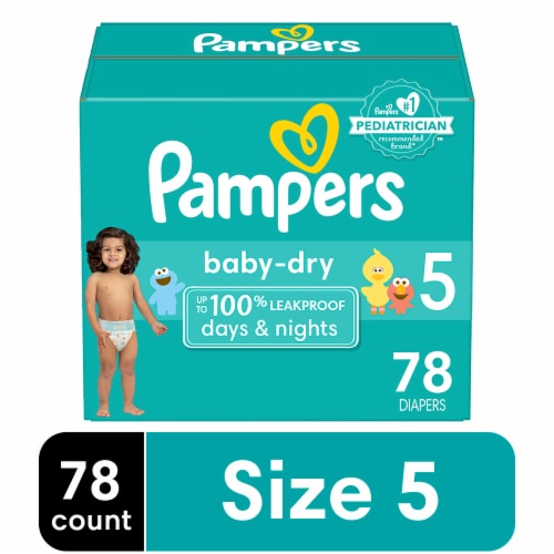 Pampers Baby Dry Baby Diapers Size 5 (27+ lbs)