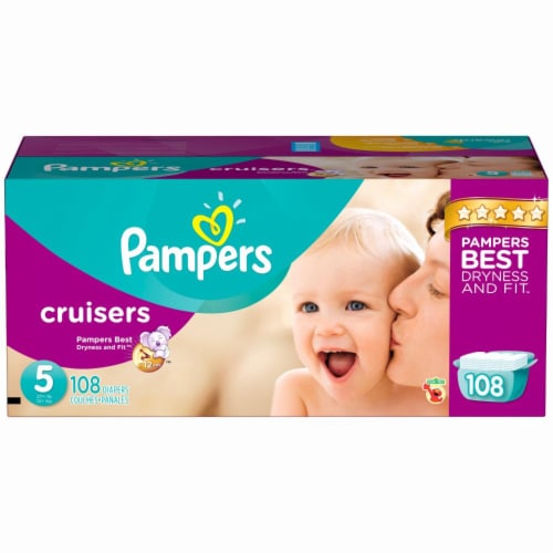Pampers Cruisers Size 5 Diapers Perspective: front