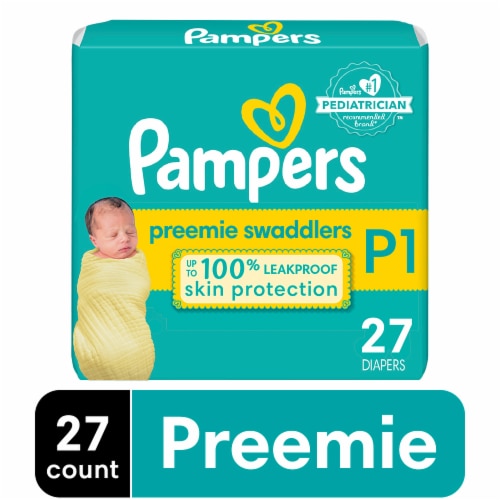 Toestemming Eervol laag Pampers Preemie Swaddlers Size P-1 Baby Diapers, 27 ct - Ralphs