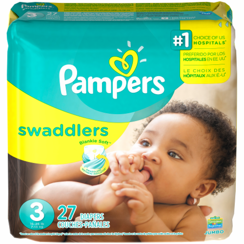 Couches Pampers Swaddlers, taille 3 