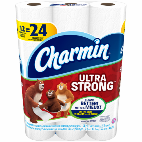 Charmin Ultra Strong Double Roll Bath Tissue Perspective: front