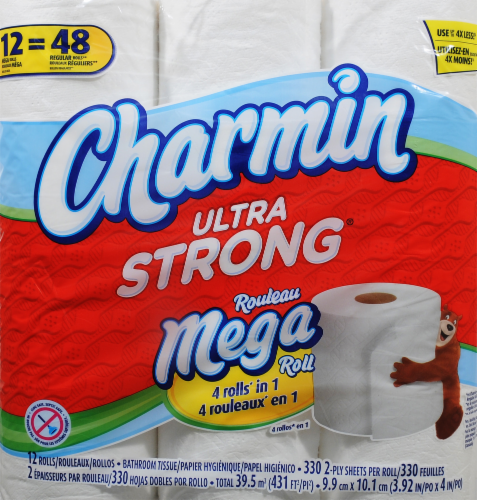 Charmin Ultra Strong Mega Roll Bath Tissue Perspective: front