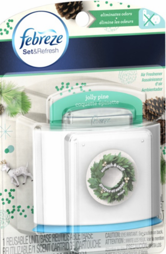 Febreze Set & Refresh Frosted Pine Air Freshener Perspective: front