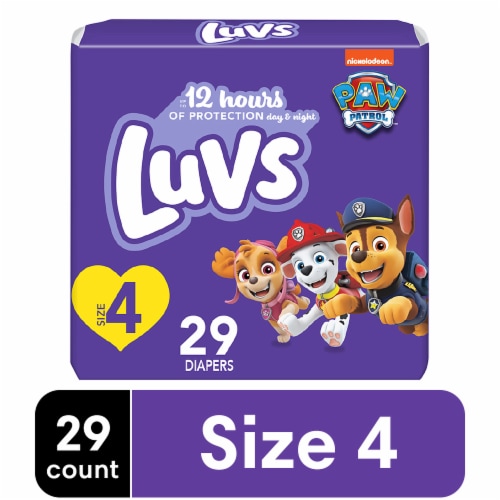 Luvs Baby Diapers Size 4 (22-37 lbs), 29 ct - Baker's