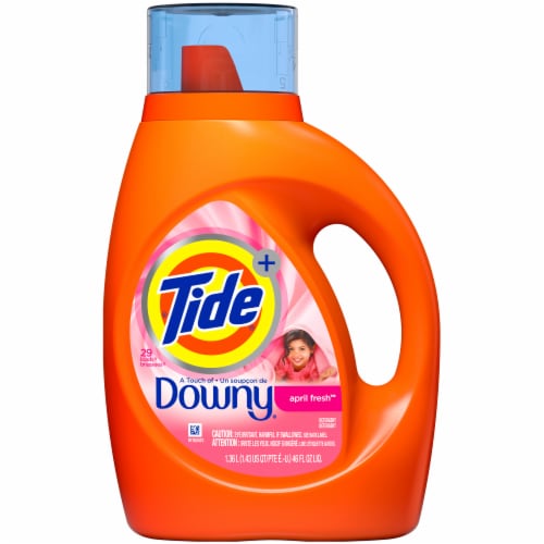 Tide® Plus Downy April Fresh Liquid Laundry Detergent Perspective: front