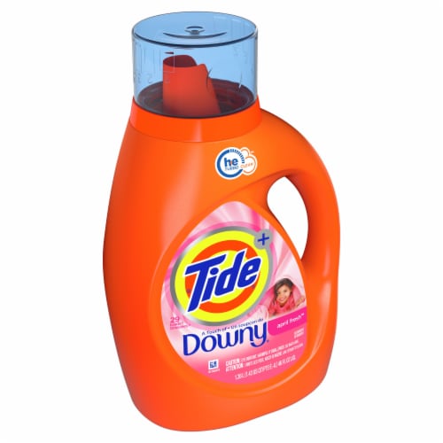 Tide® Plus a Touch of Downy® April Fresh Liquid Laundry Detergent Perspective: front