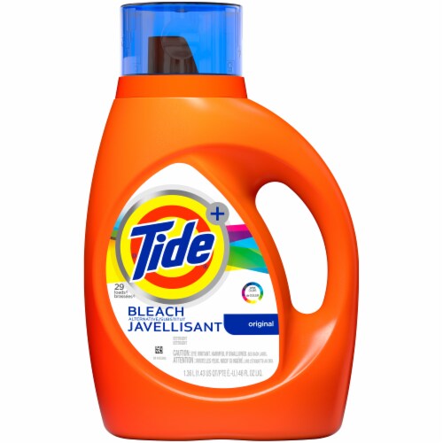 Tide Plus Bleach Liquid Laundry Detergent Perspective: front