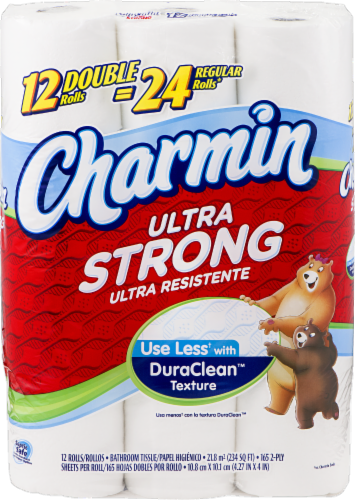 Charmin Ultra Strong Double Roll Bath Tissue Perspective: front