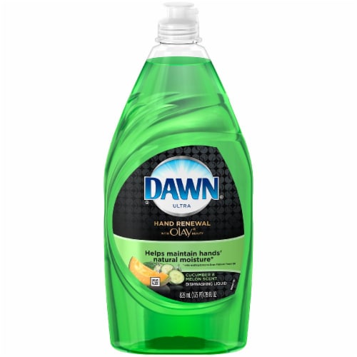 Dawn Renewal Cucumber Melon Dishwashing Liquid Perspective: front