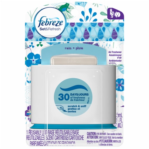 Febreze Set & Refresh Rain Air Freshener Perspective: front