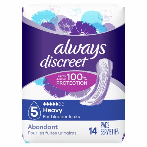 Always Discreet Size 5 Heavy Bladder Leak Pads, 14 ct - Kroger