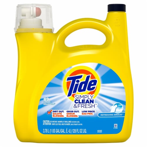 Tide® Simply Clean & Fresh Refreshing Breeze Liquid Laundry Detergent Perspective: front