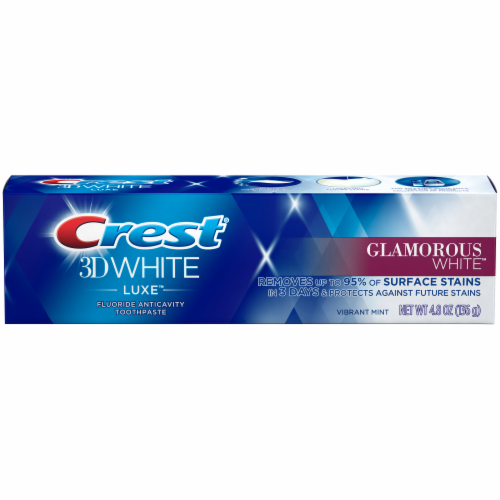 Crest 3D White Luxe Glamorous White Toothpaste Perspective: front