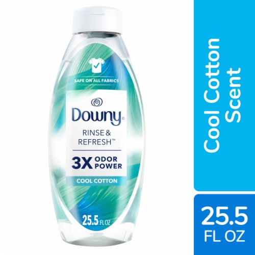 Downy HE Compatible Cool Cotton Rinse & Refresh Liquid Laundry Odor Remover  and Fabric Softener, 25.5 fl oz - Kroger