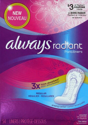 Always Radiant Pantiliners Perspective: front