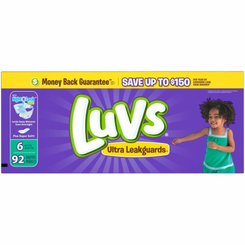 Luvs Ultra Leakguards Size 6 Diapers Perspective: front