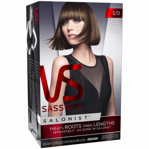 Vidal Sassoon Salonist 5/0 Medium Natural Brown Hair Color Kit, 1 Count -  City Market