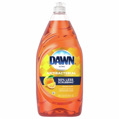 Dawn® Ultra Antibacterial Orange Scent Dish Soap Perspective: front
