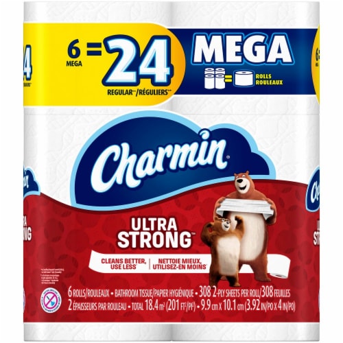 Charmin Ultra Strong Mega Roll Bath Tissue Perspective: front