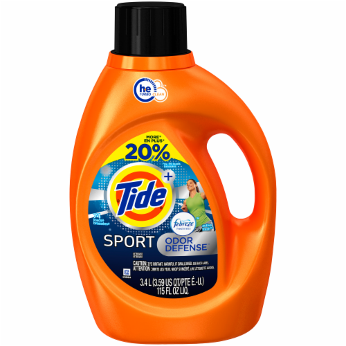 Tide Sport Odor Defense Liquid Laundry Detergent Perspective: front