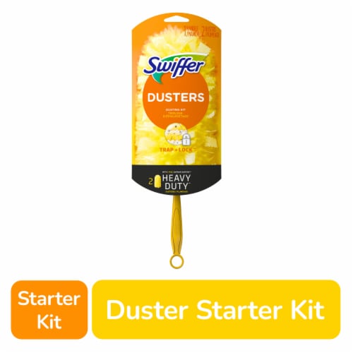 Swiffer Dusters Starter Kit for Cleaning, Kit Includes 1 Handle and 5  Dusters