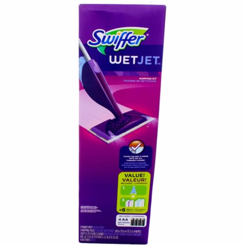 WetJet Swiffer Starter Kit Mop Hardwood Tile Laminate Spray