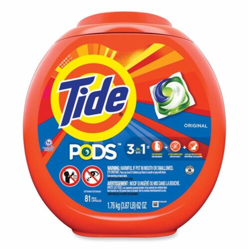 Tide PODS Original Liquid Laundry Detergent Soap Pacs Perspective: front